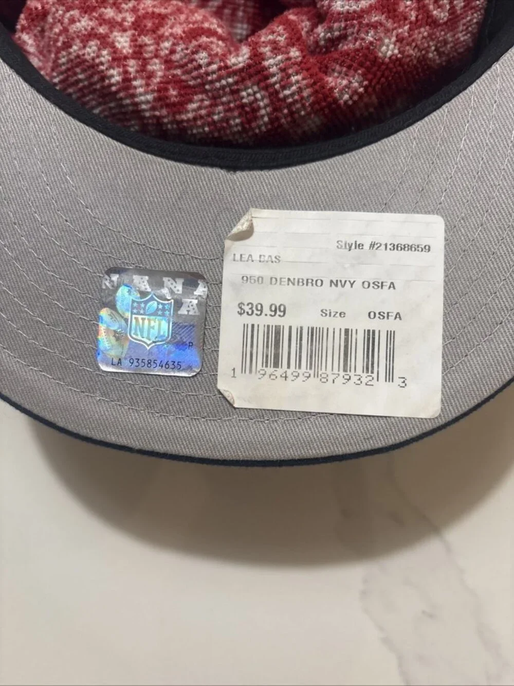 New Era Denver Broncos 9Fifty Basic Navy Adjustable Snapback Hat Cap
